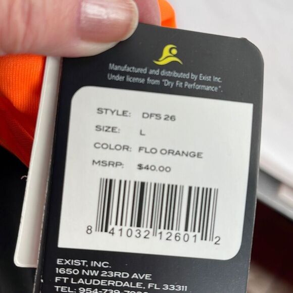 D.F.P. Size large bright orange dry fit pullover - Picture 7 of 8